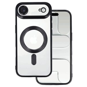 Metallic Magsafe dėklas skirtas Apple iPhone 17 Air juodos spalvos