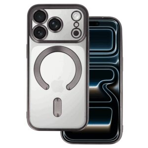 Metallic Magsafe dėklas skirtas Apple iPhone 17 Pro Max Titanium