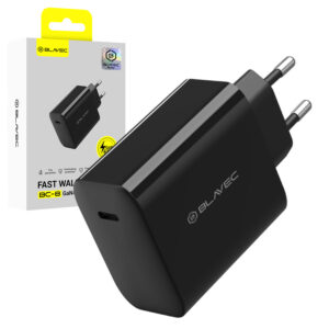 Blavec Wall charger BC-8 GaN4 - Type C - PD QC 65W 3A (TCBC8G4-CB653A) juodos spalvos