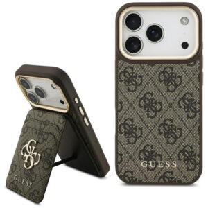 Guess Bundle Pack MagSafe 4G - Case + MagSafe Wallet Set for Apple iPhone 17 Pro Brown - Image 1