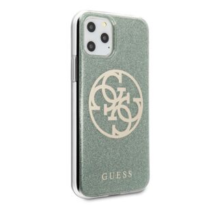 Guess Circle Glitter 4G - dėklas skirtas  Apple iPhone 11 Pro Max khaki - Image 5