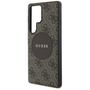 Guess 4G Round Patch Classic Logo MagSafe - dėklas skirtas Samsung Galaxy S25 Ultra brown - Image 6