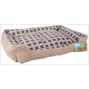 Soft bed sofa for a dog 75 x 58 x 19 cm size. L (beige) - Image 2