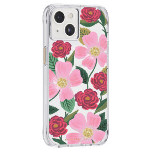 Rifle Paper Clear - Case decorated in gold for Apple iPhone 14 / Apple iPhone 13 Rose Garden - Image 2