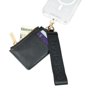 Case-Mate Essential Phone Strap with Wallet - Universal phone strap with wallet Black - Image 1