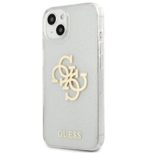 Guess Glitter 4G Big Logo - dėklas skirtas Apple iPhone 13 mini Transparent - Image 2