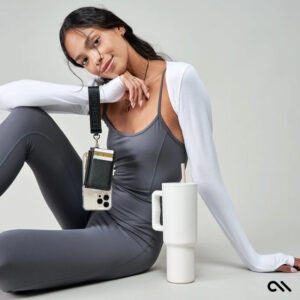 Case-Mate Essential Phone Strap with Wallet - Universal phone strap with wallet Black - Image 2