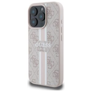 Guess 4G Printed Stripes MagSafe - dėklas skirtas Apple iPhone 16 Pro Max pink - Image 2