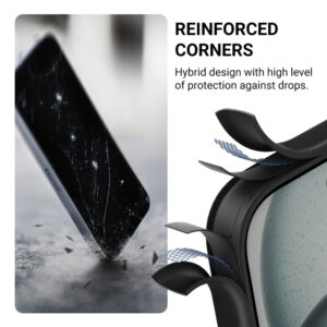 Crong Hybrid Frost MAG Cover - dėklas su MagSafe skirtas Apple iPhone 16 Pro Max black - Image 5