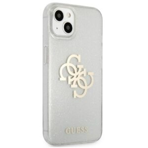 Guess Glitter 4G Big Logo - dėklas skirtas Apple iPhone 13 mini Transparent - Image 4