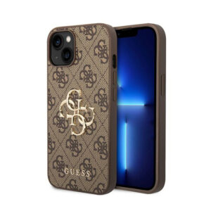 Guess 4G Big Metal Logo - dėklas skirtas Apple iPhone 15 Plus brown - Image 1