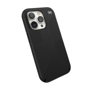 Speck Presidio2 Grip - dėklas skirtas Apple iPhone 14 Pro with MICROBAN coating Black / Black / White - Image 3