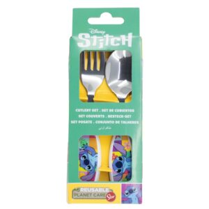 Disney Stitch - Set of metal cutlery from the Palms collection (spoon and fork) - Image 2
