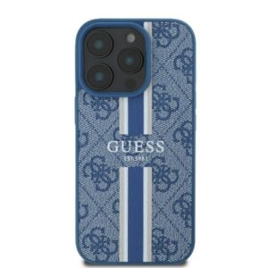 Guess 4G Printed Stripes MagSafe - dėklas skirtas Apple iPhone 16 Pro blue - Image 3