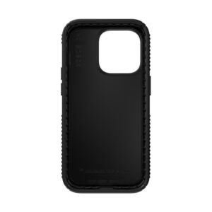 Speck Presidio2 Grip - dėklas skirtas Apple iPhone 14 Pro with MICROBAN coating Black / Black / White - Image 2