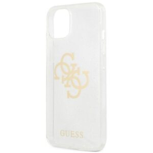 Guess Glitter 4G Big Logo - dėklas skirtas Apple iPhone 13 mini Transparent - Image 6