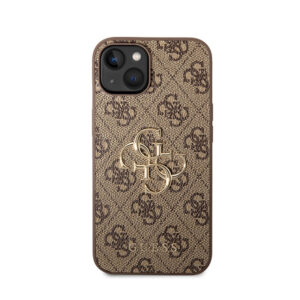 Guess 4G Big Metal Logo - dėklas skirtas Apple iPhone 15 Plus brown - Image 3