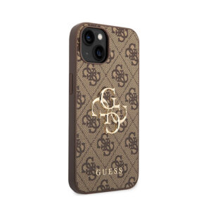 Guess 4G Big Metal Logo - dėklas skirtas Apple iPhone 15 Plus brown - Image 4