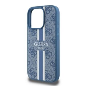 Guess 4G Printed Stripes MagSafe - dėklas skirtas Apple iPhone 16 Pro blue - Image 6