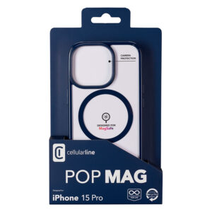 Cellularline Pop Mag - Apple iPhone 15 Pro MagSafe dėklas blue - Image 2