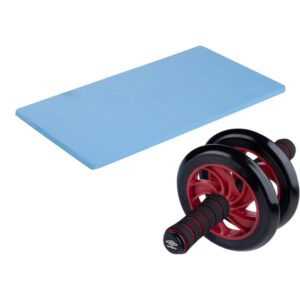 Umbro - Dual-wheel ab roller with mat (Red)