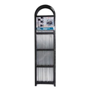 Alpina - Shoe Rack / Shelf / Stand 5-Tier 50x20x77 cm (Silver / Black) - Image 5