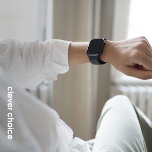 Crong Liquid – apyrankė skirta Apple Watch 38/40/41/42 mm black - Image 3