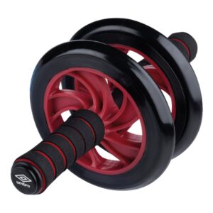 Umbro - Dual-wheel ab roller with mat (Red) - Image 2