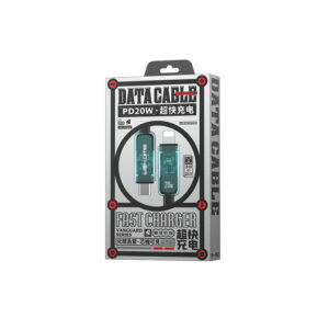 WEKOME WDC-181 Vanguard Series - USB-C to Lightning Super Fast Charging PD 20W connection cable 1m žalios spalvos - Image 3