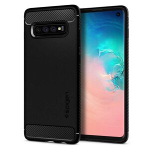 Spigen Rugged Armor - dėklas skirtas Samsung Galaxy S10 Black - Image 3