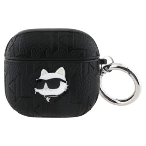 Karl Lagerfeld Monogram Choupette Head - AirPods 4 Case (black) - Image 1