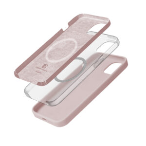 Crong Color Cover Magnetic - dėklas skirtas Apple iPhone 15 MagSafe Sand Pink - Image 3