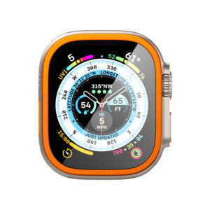 Spigen Glas.TR Slim Pro - Tempered glass for Apple Watch Ultra 49 mm (Orange) - Image 3