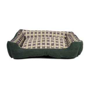 Soft bed sofa for a dog 75 x 58 x 19 cm size. L (green)