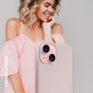 Crong Color Cover Magnetic - dėklas skirtas Apple iPhone 15 MagSafe Sand Pink - Image 4