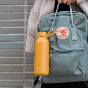 Quokka Solid With Strap - Stainless Steel Thermal Bottle 510 ml with Strap (Mustard) - Image 5