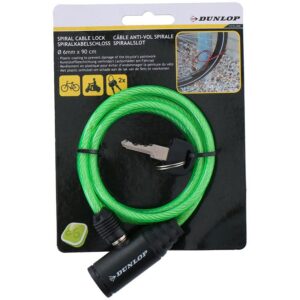 Dunlop - Keyed spiral bicycle lock (Green) - Image 2
