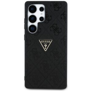 Guess Hot Stamp 4G Pattern Triangle Metal Logo - dėklas skirtas Samsung Galaxy S25 Ultra black - Image 3