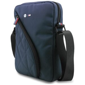 BMW Nylon Pockets & Metal Logo - 10" Tablet Bag (Navy Blue) - Image 2