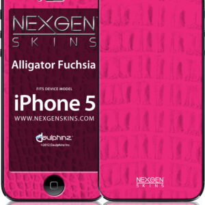 Nexgen Skins with 3D effect for iPhone 5/5s/SE Alligator Fuchsia 3D - Image 1