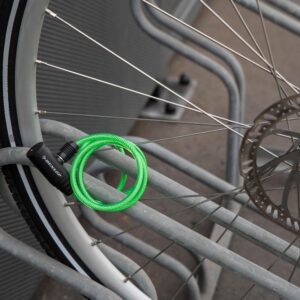 Dunlop - Keyed spiral bicycle lock (Green) - Image 4