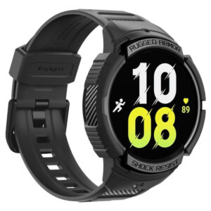 Spigen Rugged Armor Pro - Strap + case for Samsung Galaxy Watch 6 44 mm (Black) - Image 2