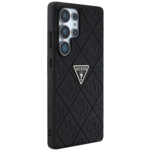 Guess Hot Stamp 4G Pattern Triangle Metal Logo - dėklas skirtas Samsung Galaxy S25 Ultra black - Image 4