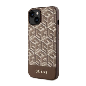 Guess GCube Stripes MagSafe - dėklas skirtas Apple iPhone 14 Brown - Image 2