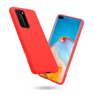 Crong Color Cover - Flexible dėklas skirtas Huawei P40 Pro Red - Image 1