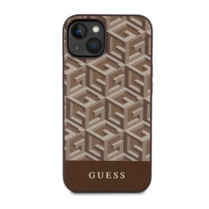 Guess GCube Stripes MagSafe - dėklas skirtas Apple iPhone 14 Brown - Image 3