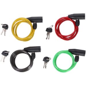 Dunlop - Keyed spiral bicycle lock (Green) - Image 6