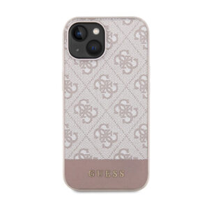 Guess 4G Bottom Stripe Collection - Apple iPhone 15 Case pink - Image 3