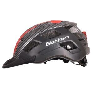 Dviratininkų šalmas Bottari 94001RB, juodas/raudonas, S/M