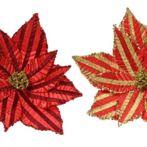 Dirbtinė gėlė, puansetija, 27 cm